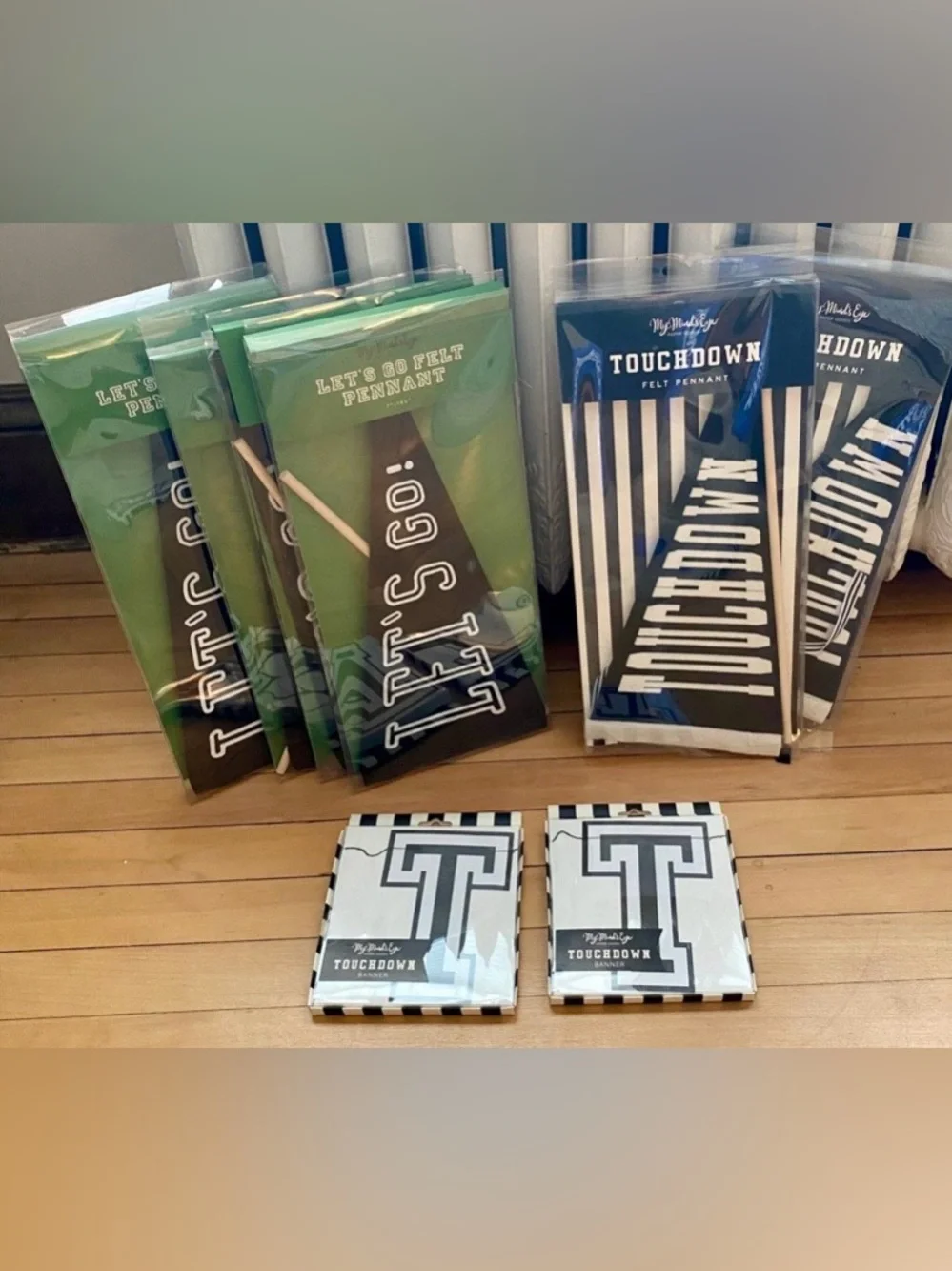 NIB - Football Themed Decoration Lot